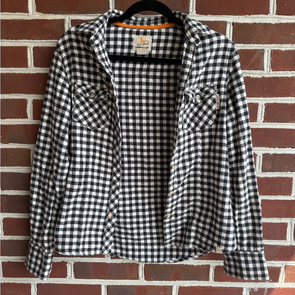 Field & Stream Black and White Plaid Shirt